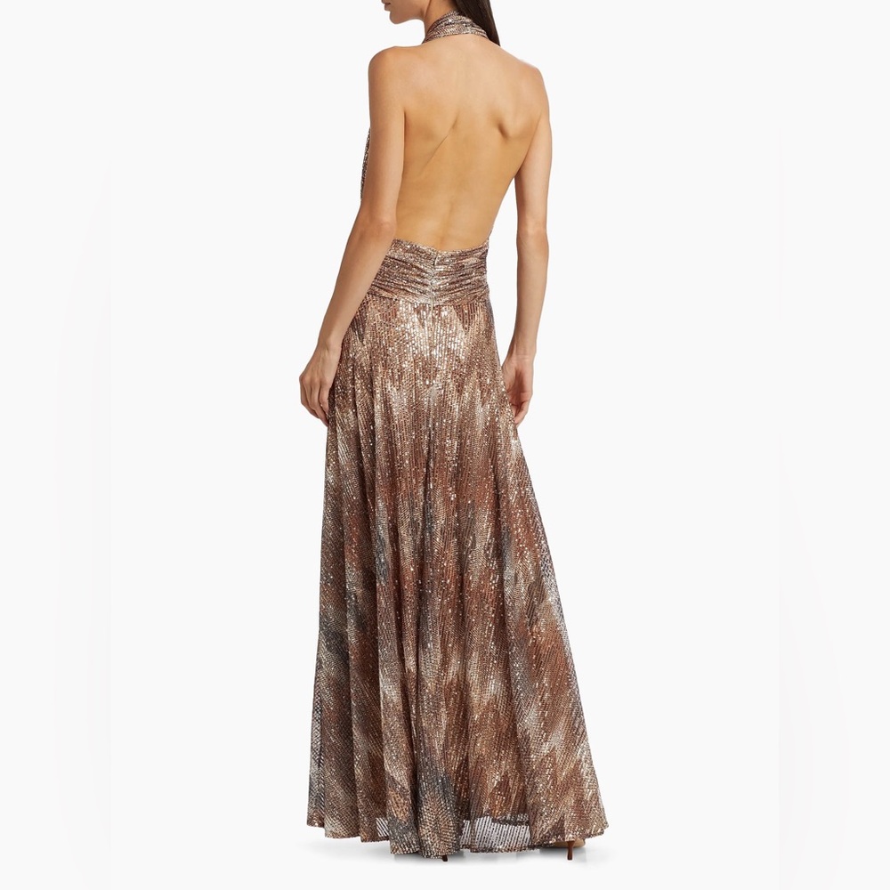 Ramy Brook Metallic Brown Maxi Dress - Picture 11 of 13